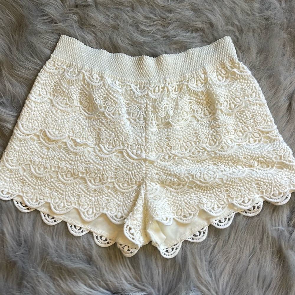 Off white crochet shorts. No tags, never worn!
